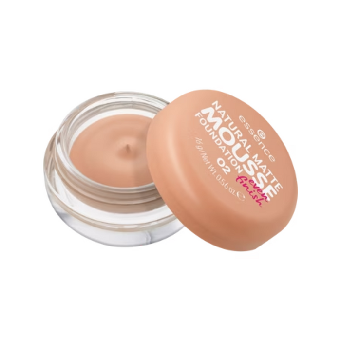 ESSENCE PODKŁAD DO TWARZY NATURAL MATTE MOUSSE FOUNDATION 02 main product photo