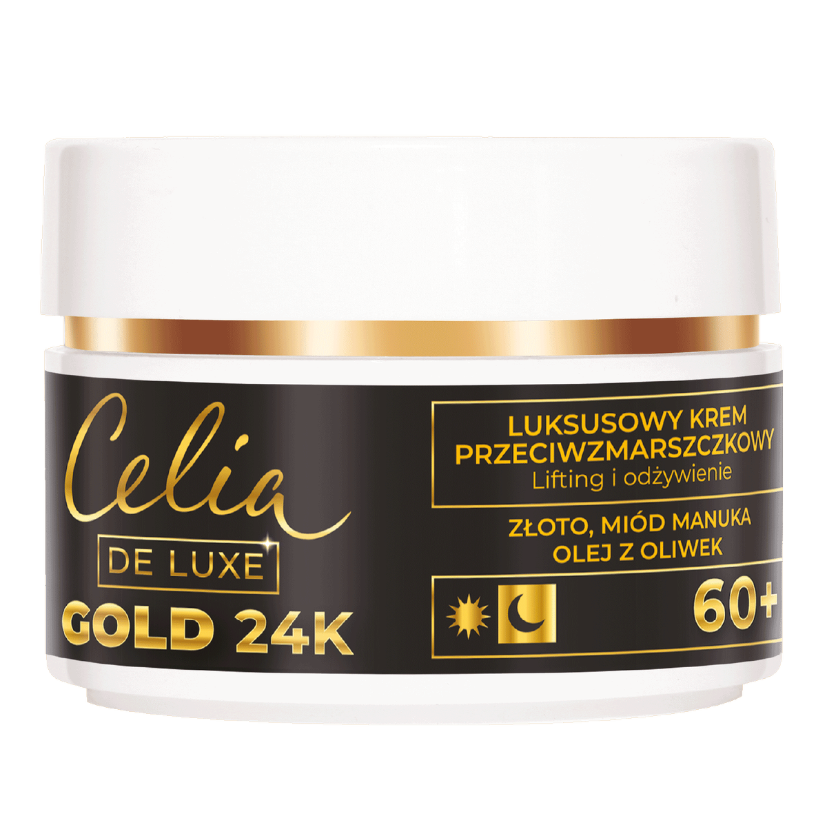 Крем для лица Celia Gold 24K 60+, против морщин, для зрелой кожи, 50 мл — фото 5