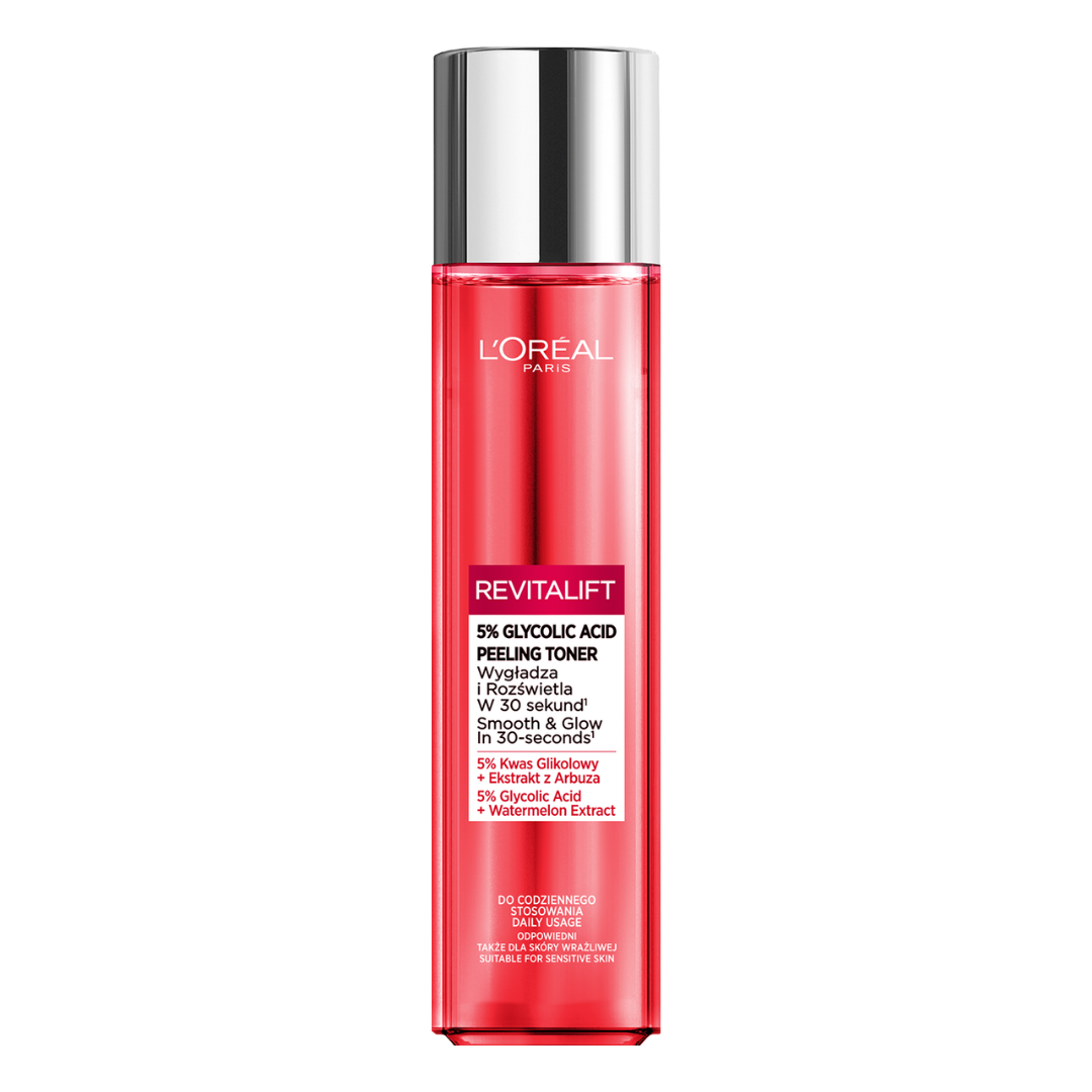 L’OREAL PARIS REVITALIFT ZŁUSZCZAJĄCY TONIK Z KWASEM GLIKOLOWYM 180ML