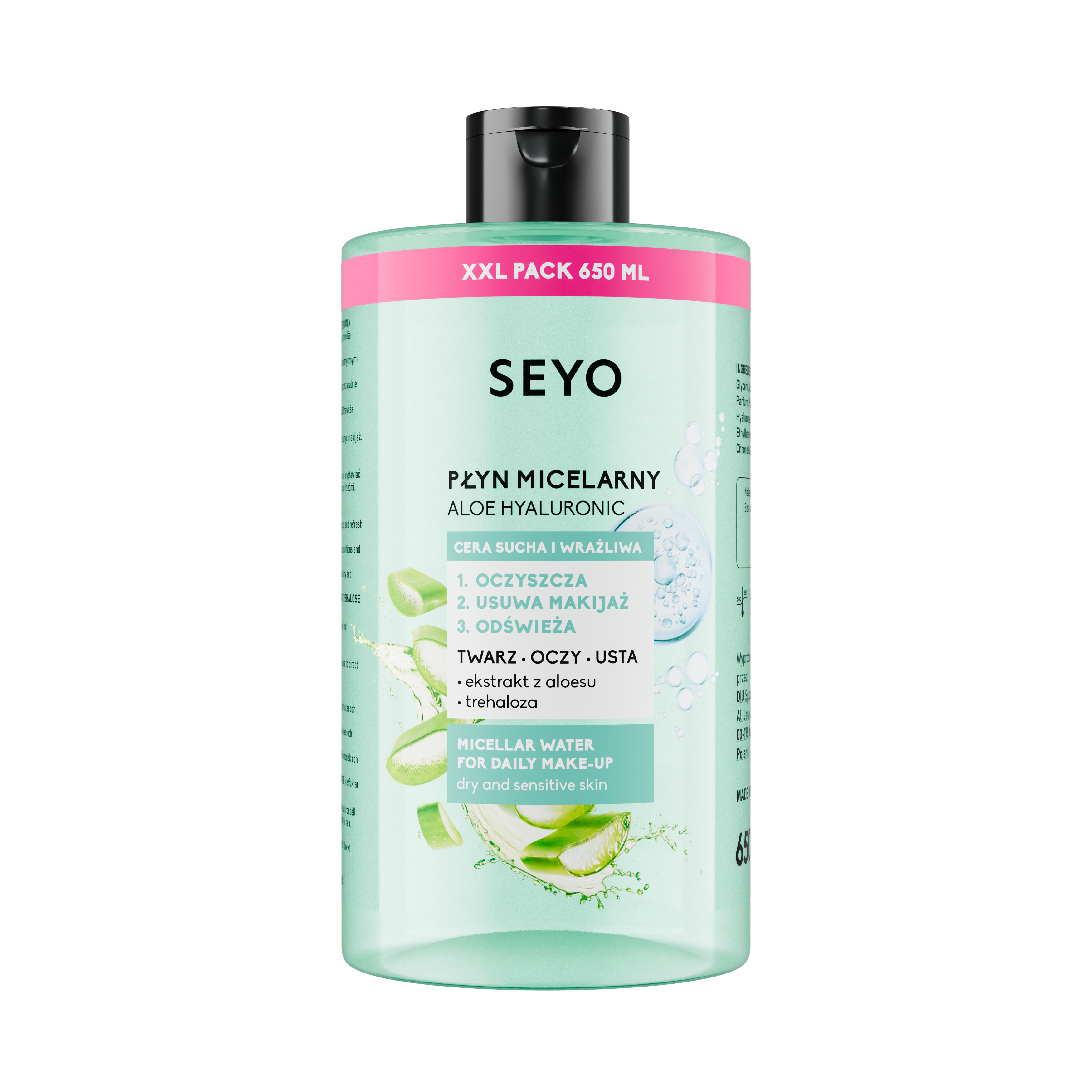 SEYO PŁYN MICELARNY ALOE HYALURONIC 650ML