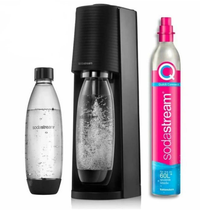 SodaStream saturator Terra Czarny + 2 butelki 1L + cylinder z gazem CO2 main product photo