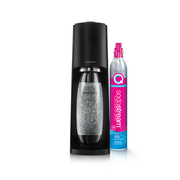 SodaStream saturator Terra Czarny + butelka 1L + cylinder z gazem CO2 main product photo