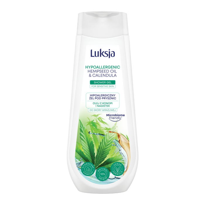 Luksja hipoalergiczny żel pod prysznic olej z konopi i nagietek 500ML main product photo