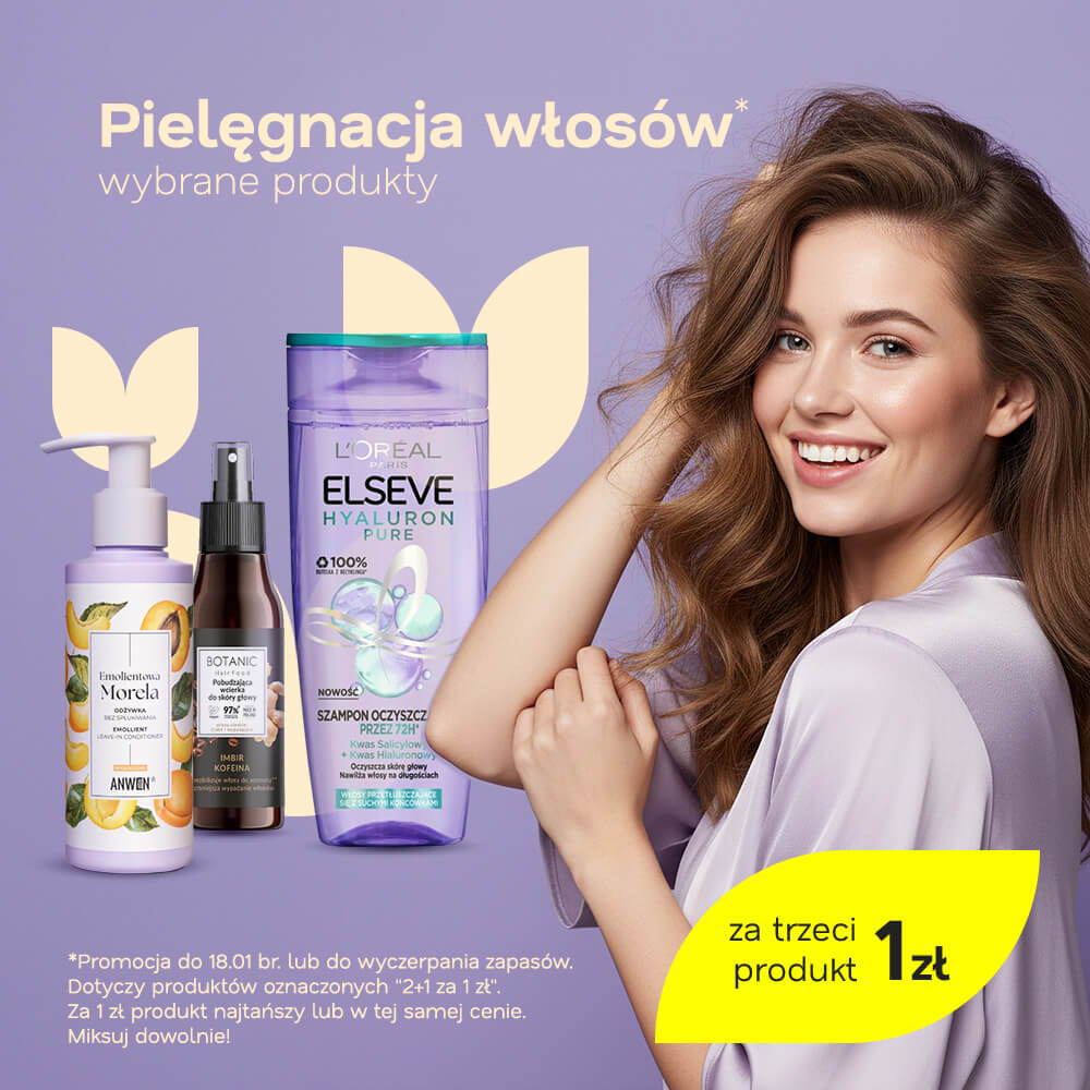 Pielęgnacja włosów 2+1 za 1 zł
