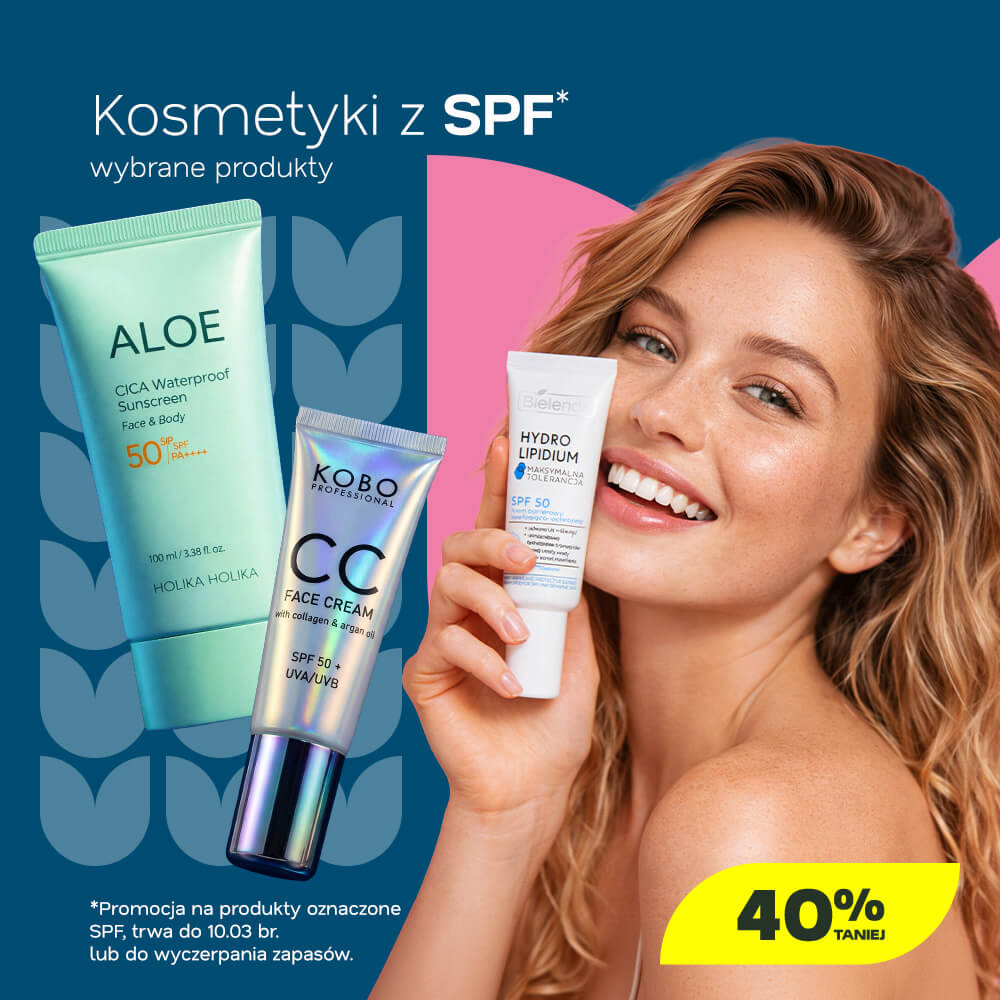 kosmetyki z SPF do -40%