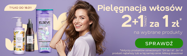 Pielęgnacja włos&oacute;w 2+1 za 1 zł