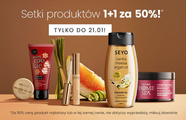 Setki produktów 1+1 za 50%