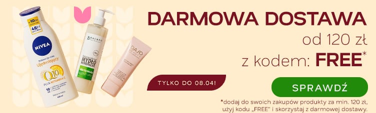 Darmowa dostawa od 120 zł z kodem: FREE