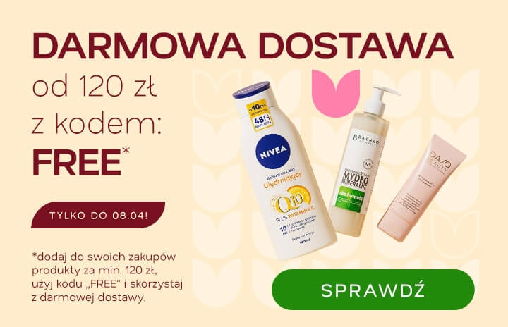 Darmowa dostawa od 120 zł z kodem: FREE