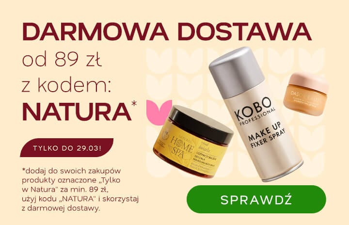 Darmowa dostawa od 89 zł na wybrane produkty z kodem: NATURA