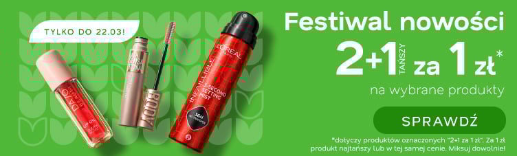 Festiwal nowości 2+1 za 1zł