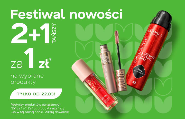 Festiwal nowości 2+1 za 1 zł