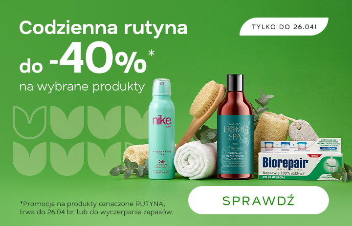 Codzienna rutyna do -40%