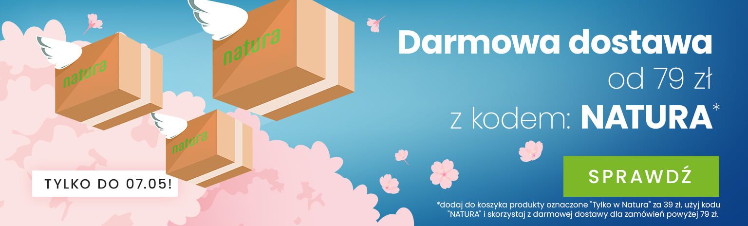 Darmowa dostawa - kup wybrane produkty za 39 zł i użyj kodu: Natura