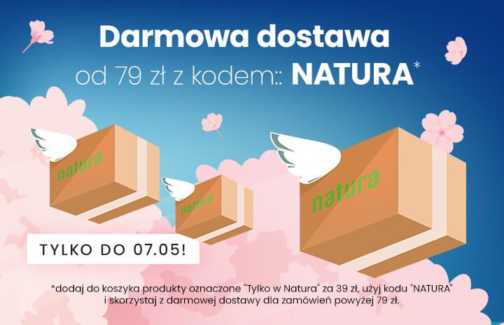 Darmowa dostawa - kup wybrane produkty za 39 zł i użyj kodu: Natura