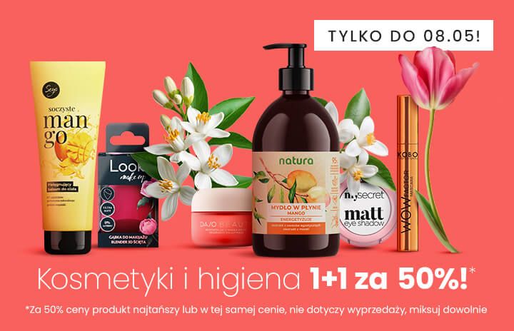 Kosmetyki i higiena 1+1 za 50%