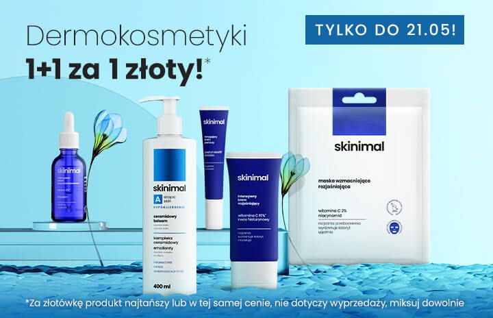 Dermokosmetyki 1+1 za 1 zł