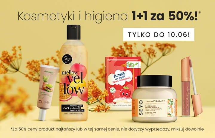 Kosmetyki i higiena 1+1 za 50%