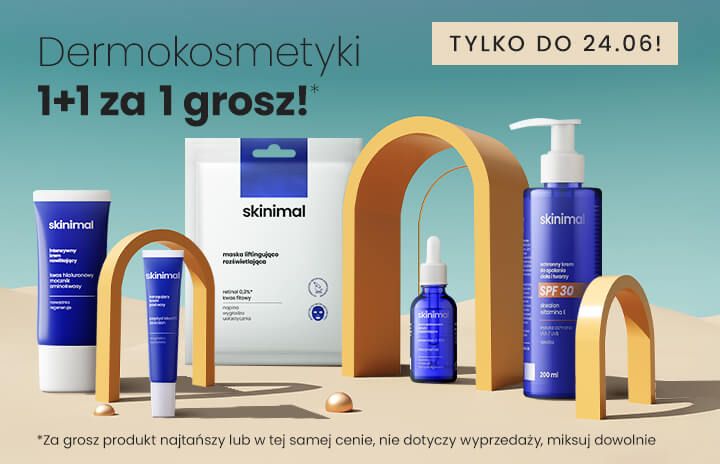 Dermokosmetyki 1+1 za 1 grosz