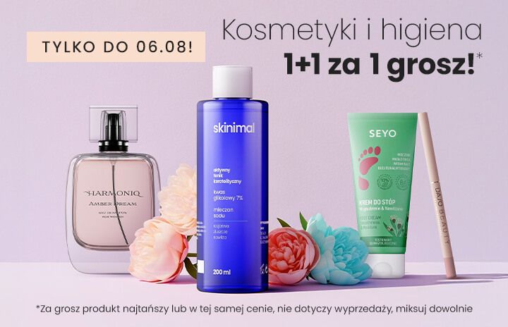 Kosmetyki i higiena 1+1 za 1 grosz