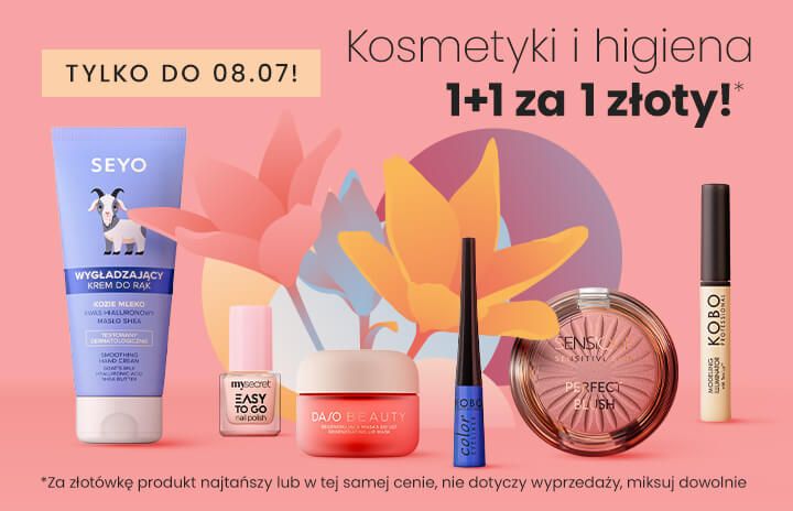 Kosmetyki i higiena 1+1 za 1 zł