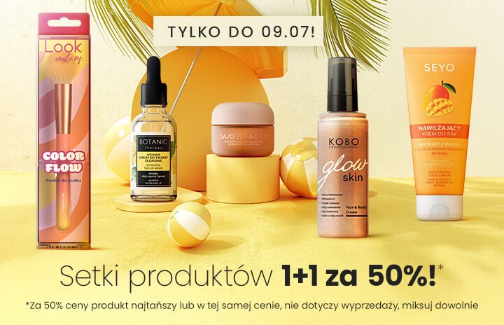 Setki produktów 1+1 za 50%