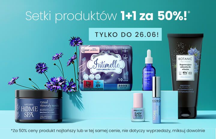 Setki produktów 1+1 za 50%