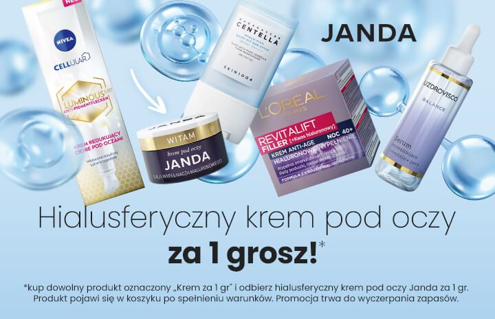 Hialusferyczny krem pod oczy za 1 grosz