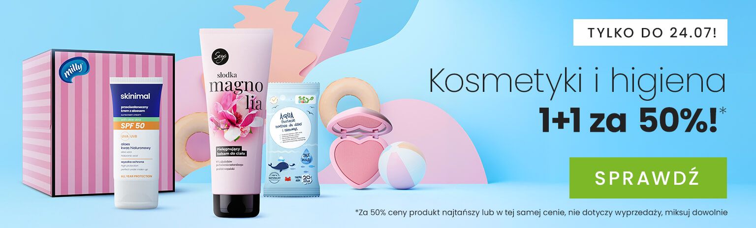 Kosmetyki i higiena 1+1 za 50%