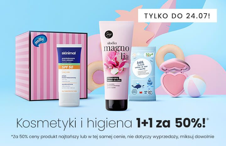Kosmetyki i higiena 1+1 za 50%