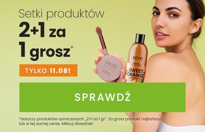 Setki produktów 2+1 za 1 grosz