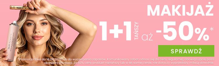 Makijaż 1+1 za 50%