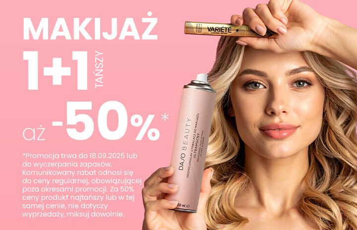 Makijaż 1+1 za 50%