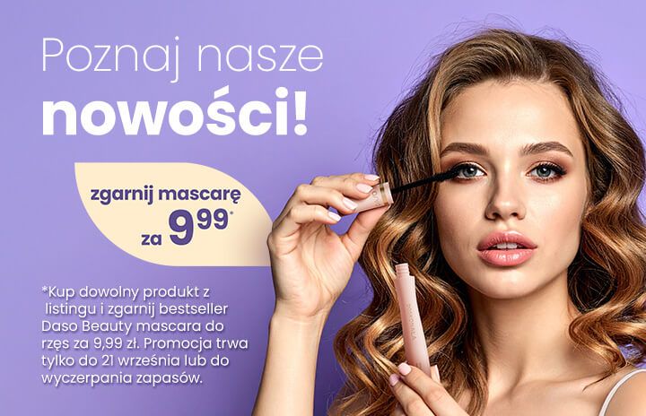 Poznaj nasze nowości i zgarnij maskarę Daso Beauty za 9,99 zł