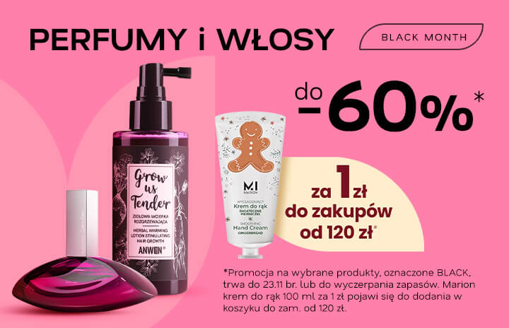 BLACK MONTH - Perfumy i włosy do -60%
