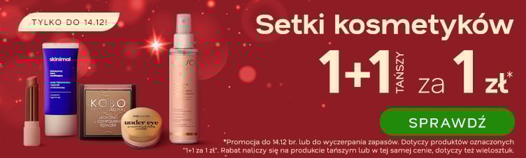 Setki kosmetyków 1+1 za 1 zł