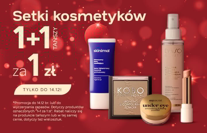 Setki kosmetyków 1+1 za 1 zł