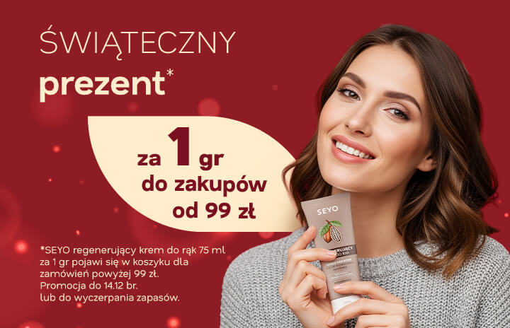 Świąteczny prezent - Seyo krem do rąk za 1 grosz
