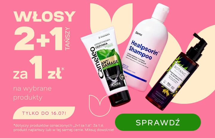 Włosy 2+1 za 1 zł