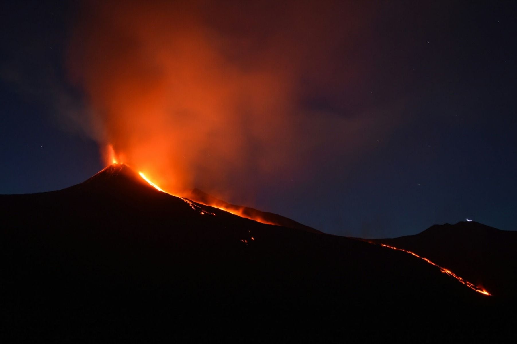 erupcja wulkanu Etna