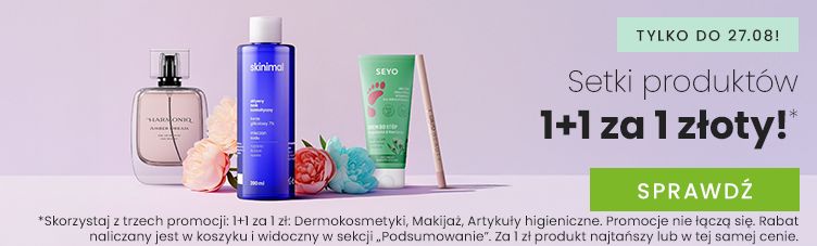 Seki produktów 1+1 za 1 zł