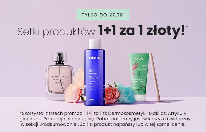 Seki produktów 1+1 za 1 zł